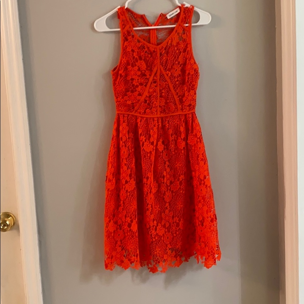 sugar lips orange dress